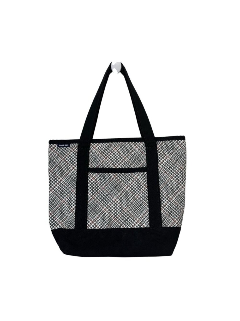 Lands End Zip Top Canvas Tote Bag